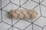 Headband tressé beige clair