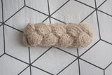 Headband tressé beige clair