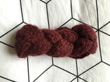Headband tressé bordeaux Marsala