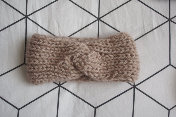 Headband twisté rose clair