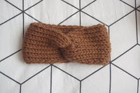 Headband twisté caramel