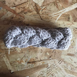 Headband tressé gris clair
